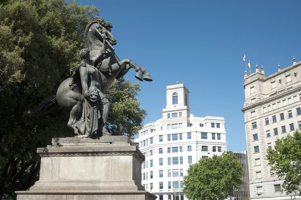 Barcelona, Spain, Catalonia square — Stock Photo, Image