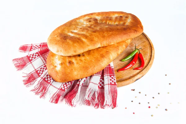 Lavaş Geleneksel Gürcü Ekmek Baharat Biber — Stok fotoğraf