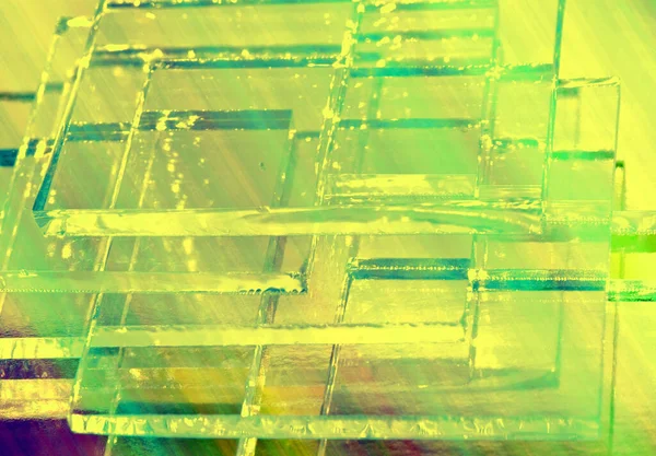 Quadrate Aus Farbigem Glas — Stockfoto