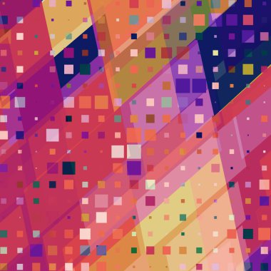    kareler ile geometrik desen