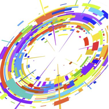 Renkli dairelere sahip soyut arkaplan