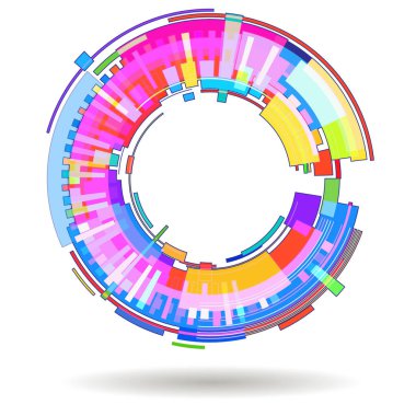 Çemberli soyut arkaplan