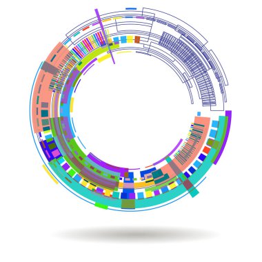 Çemberli soyut arkaplan