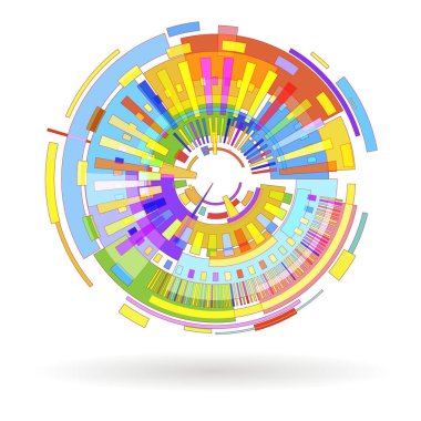 Çemberli soyut arkaplan