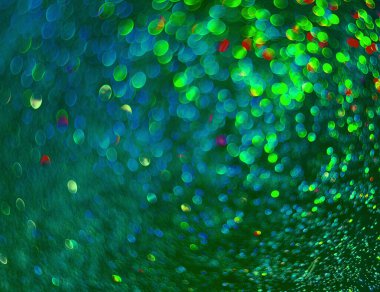 Bokeh ile soyut yeşil arkaplan