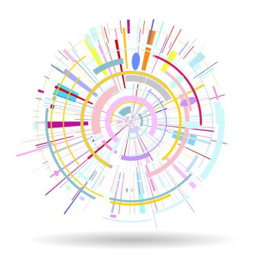 Çemberli soyut arkaplan