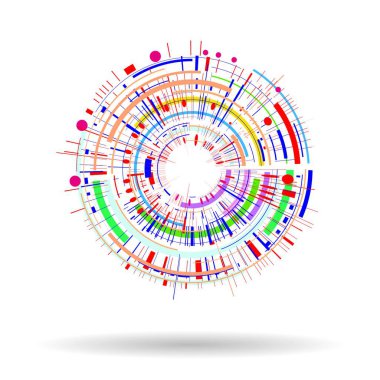 Çemberli soyut arkaplan