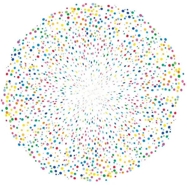 Multicolored Stars Vector Illustration Dots — Stockfoto
