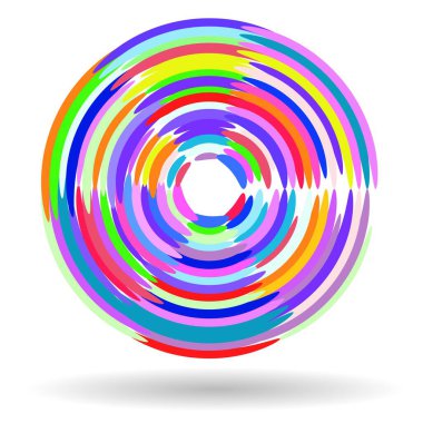 abstract circular spiral, swirl element