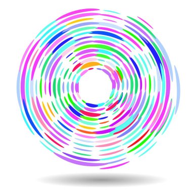 abstract circle pattern, colorful spiral element, art illustration. vector design layout for brochures, posters, cards