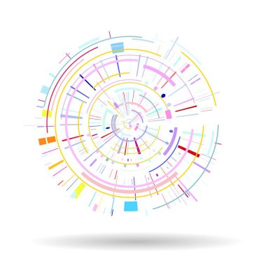 Çemberli soyut arkaplan