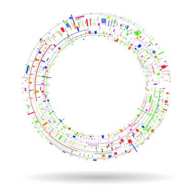 Çemberli soyut arkaplan