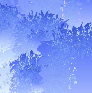 Pencerede donmuş kış buzu. güzel arkaplan