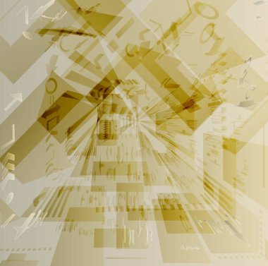 Metnin için alanı olan soyut arkaplan