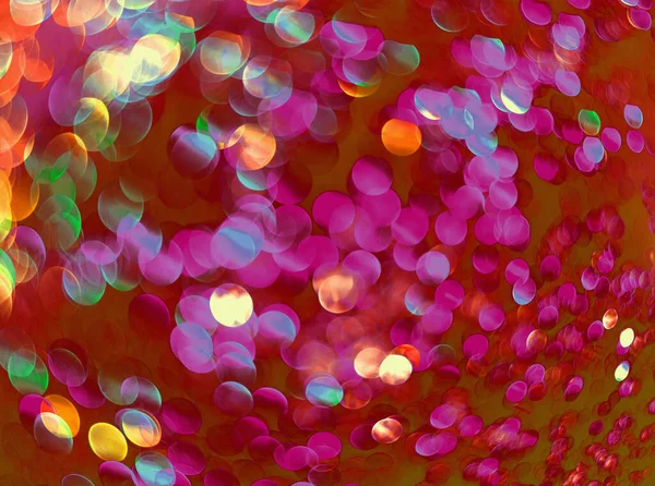 Blurred Abstract Bokeh Background Bright Colorful Glitter — Stok fotoğraf