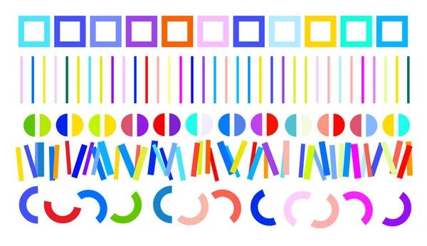 Patroon Van Kleurrijke Geometrische Vormen — Stockfoto