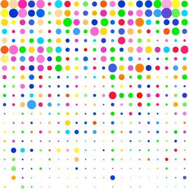 soyut renkli yarım tonlu noktalar üretken sanat arkaplan çizimleri