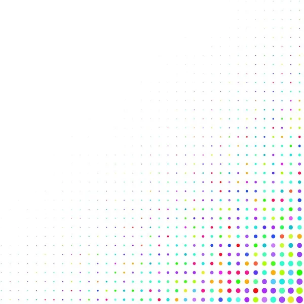 Abstract Colorful Dots Generative Art Background Illustration — Stockfoto