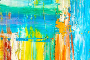 Soyut sanat geçmişi. Elle boyanmış resim. kendi kendine.