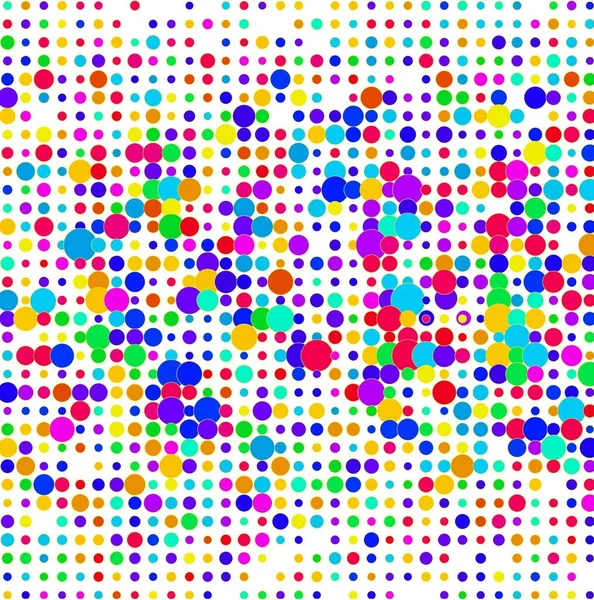 Colorful Dots Pattern Geometric Abstract Background Vector Illustration — Stock vektor