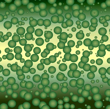 seamless pattern with green spheres