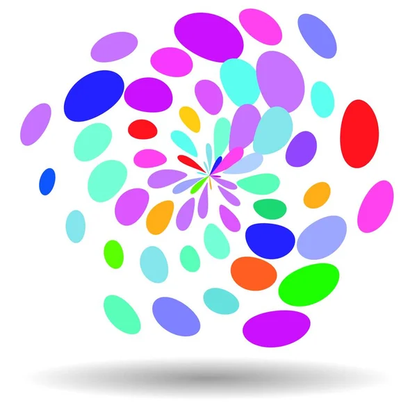 Abstract Background Colorful Circle Dots — Fotografia de Stock