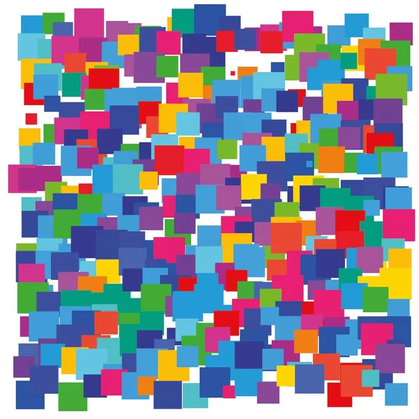 Pixel Art Abstract Design Colorful Mosaic Square Background — Fotografia de Stock