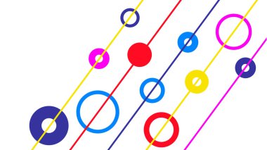 colorful background with a group of colored circles for your design.