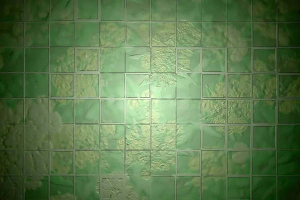 Tekstura Mozaika Streszczenie Tło Zielony — Zdjęcie stockowe
