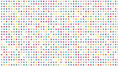 Renkli noktaların kusursuz deseni