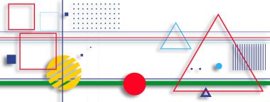 Poster kapağı, broşür, pankart, iniş sayfası, internet için modern geometrik arkaplan
