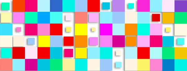 Fondo Geométrico Abstracto Con Cuadrados Coloridos —  Fotos de Stock