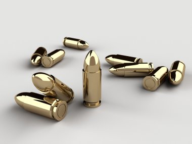 Golden bullets clipart
