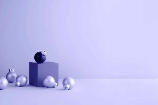 Bir Küpteki Noel Topu 2022 Küçük Toplarla Birlikte Çok Iyi — Stok fotoğraf