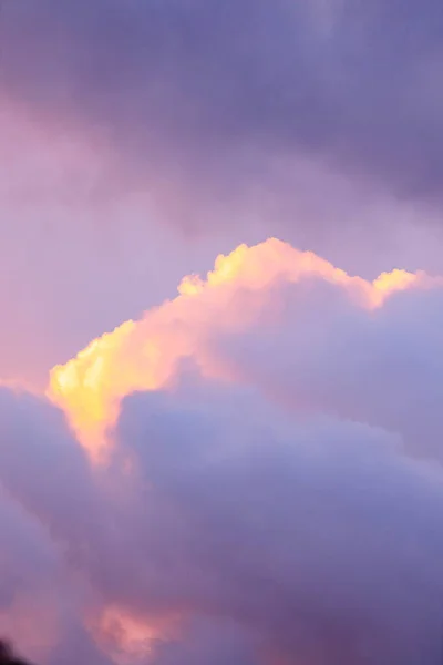Beautiful purple color evening clouds, sunset storm clouds