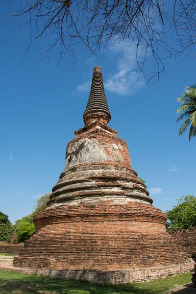 Pagoda v wat phra si sanphet v ayutthaya, Thajsko, světového dědictví UNESCO — Stock fotografie