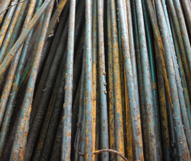 yapımında kullanılan çelik çubuklar