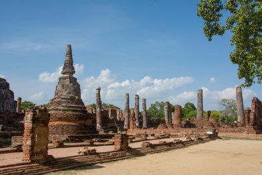 Eski Tapınak Mimarisi, Wat Phra si santhe Ayutthaya, Tayland, Dünya Mirası Bölgesi