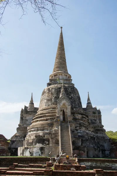 Pagoda v wat phra si sanphet v ayutthaya, Thajsko, světového dědictví UNESCO — Stock fotografie