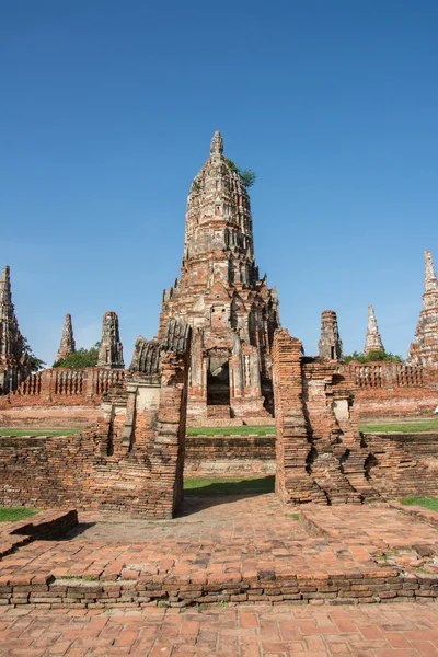 Tempio di Chai Wattanaram, Ayuddhaya, Thailandia — Foto Stock