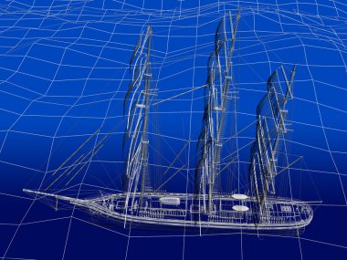 okyanus Çince önemsiz 3D tel kafes