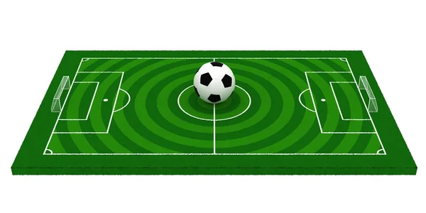 Campo di calcio o campo di calcio — Foto Stock