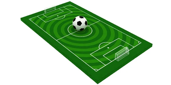 Campo di calcio o campo di calcio — Foto Stock