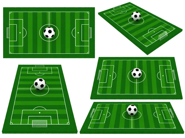 Soccer field or football field — Stock Photo, Image