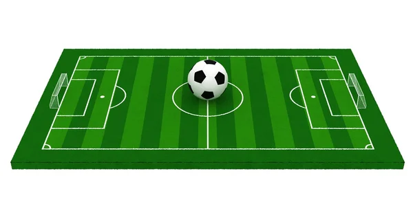 Fotbollsplan eller fotbollsplan — Stockfoto