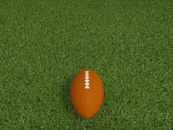 Rugbybal op een gras — Stockfoto