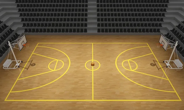 Estádio de basquete, 3d — Fotografia de Stock