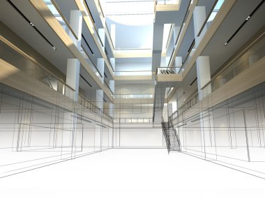 iç Salon tasarım kroki