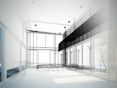 iç Hall, tel çerçeve tasarım kroki