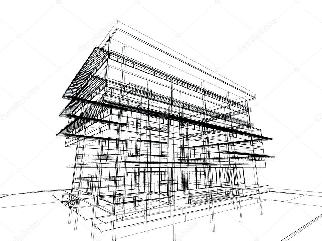 Sketch design of building